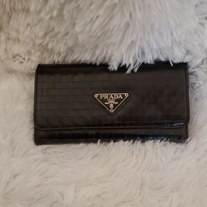 Trifold Prada Clutch, unknown authenticity